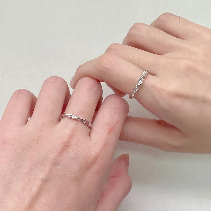 ZHIAIYONGHENG 999 Fine Silver Rings Unisex-4