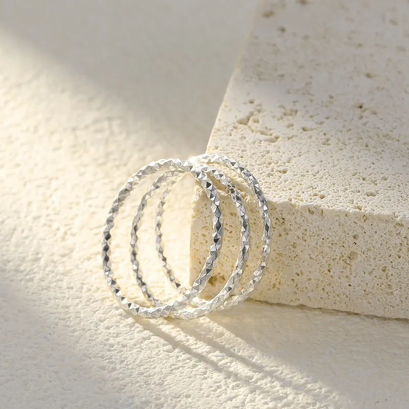 ZHIAIYONGHENG 999 Fine Silver Rings Unisex-4