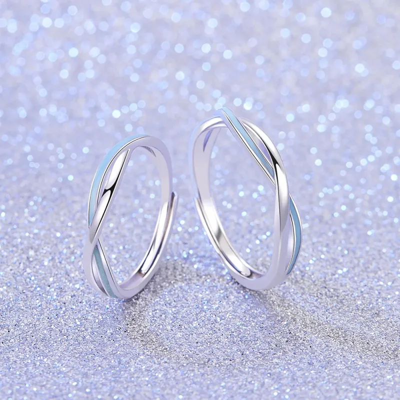 ZHIAIYONGHENG 999 Fine Silver Rings Unisex-4