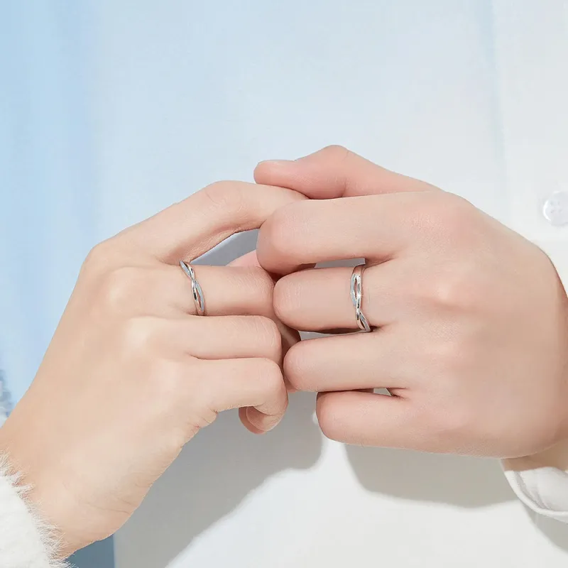 ZHIAIYONGHENG 999 Fine Silver Rings Unisex-3
