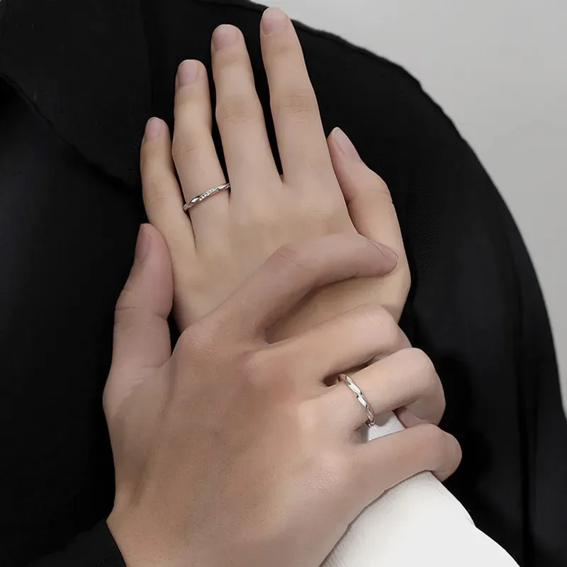ZHIAIYONGHENG 999 Fine Silver Rings Unisex-2