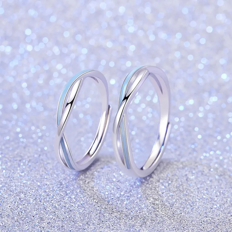 ZHIAIYONGHENG 999 Fine Silver Rings Unisex-6