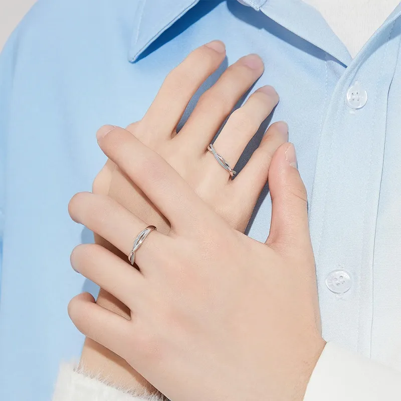ZHIAIYONGHENG 999 Fine Silver Rings Unisex-1
