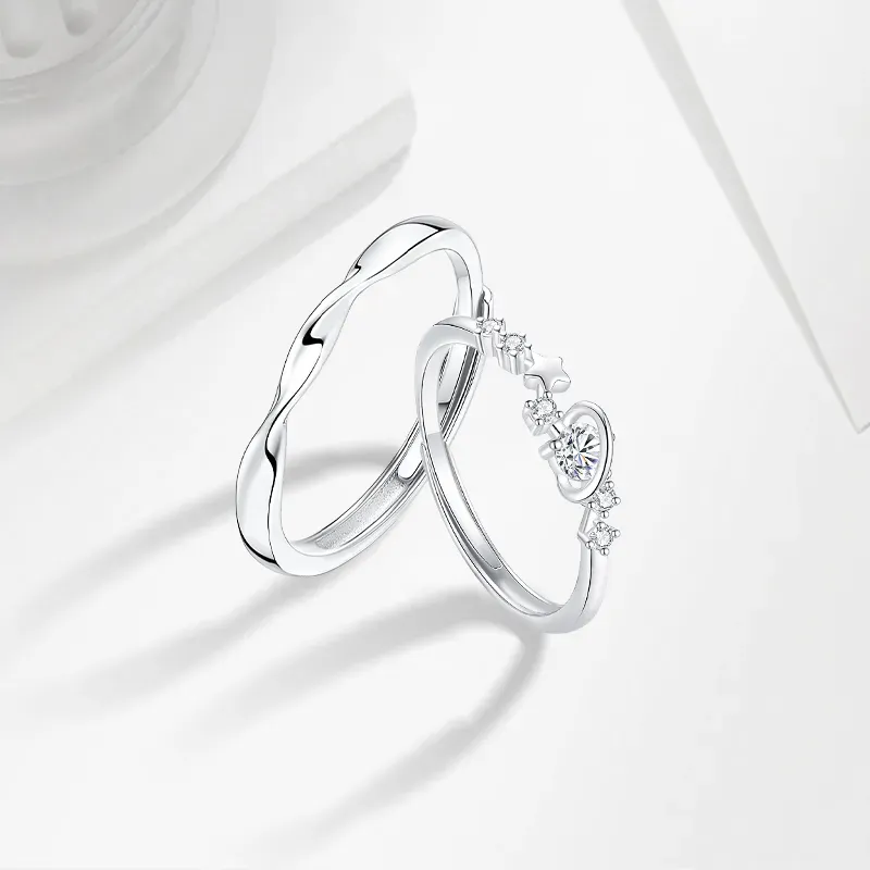 ZHIAIYONGHENG 999 Fine Silver Rings Unisex-2