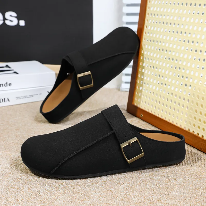 Budding Bear Quiet Abrasion Resistant Wrap toe Slippers Men's-12
