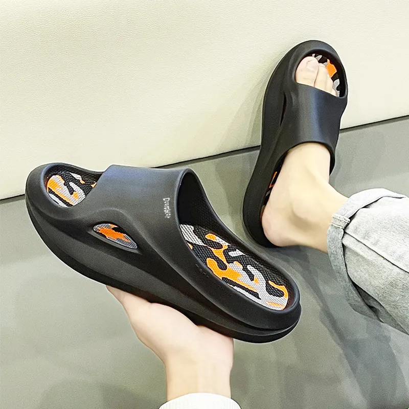 Budding Bear EVA Cut Out Quiet Slip Resistant Odor Resistant Abrasion Resistant Slide Slippers Men's-7