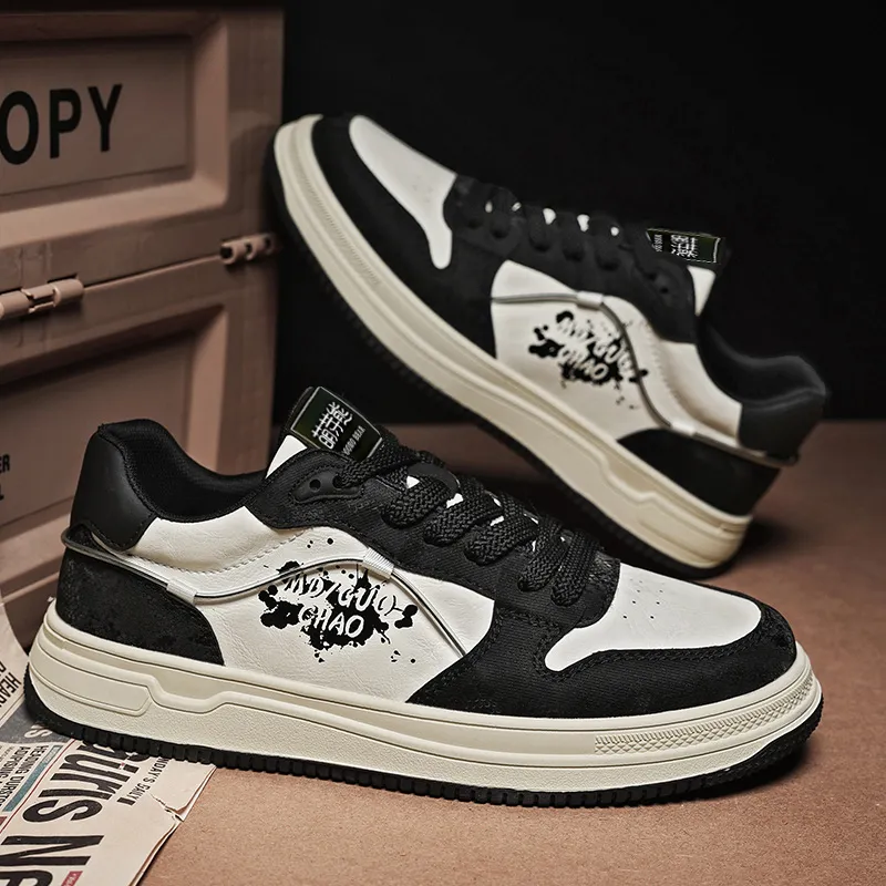 Budding Bear Anti Slip And Wear Resistant Balance Lightweight Height Increasing Low Top Skateboard Shoes Men's-11