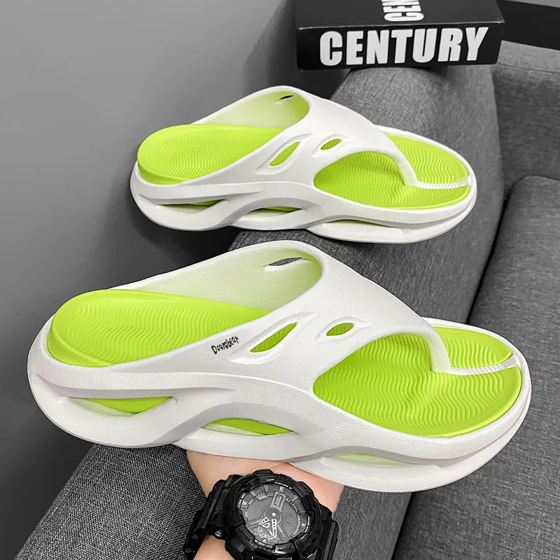 Budding Bear Quiet Odor Resistant Abrasion Resistant Slip Resistant Flip Flops Men's-7