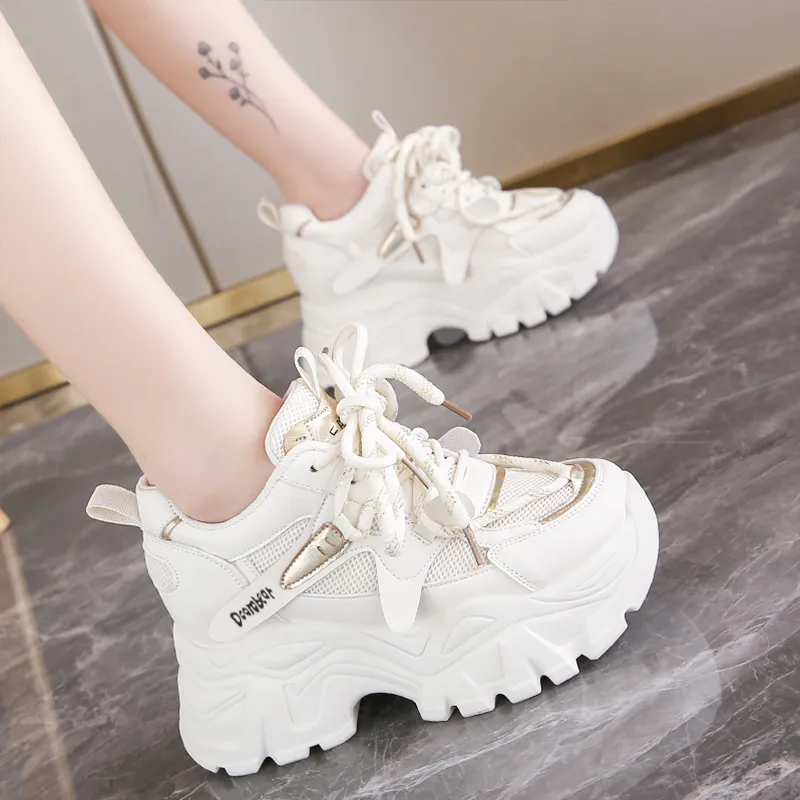 Budding Bear Abrasion Resistant Breathable Slip Resistant Low Top Chunky Sneakers Women's-33