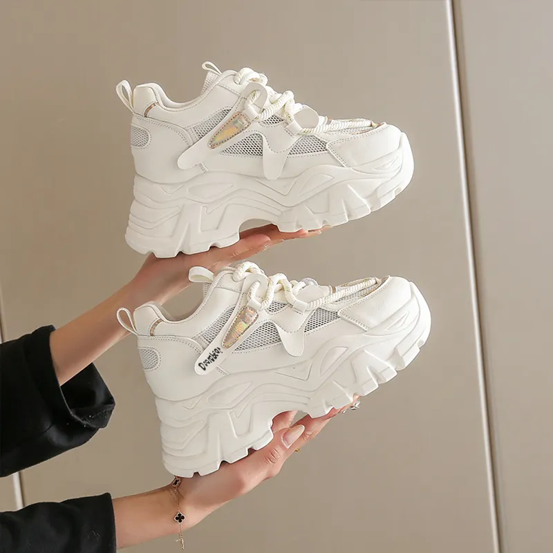 Budding Bear Abrasion Resistant Breathable Slip Resistant Low Top Chunky Sneakers Women's-19