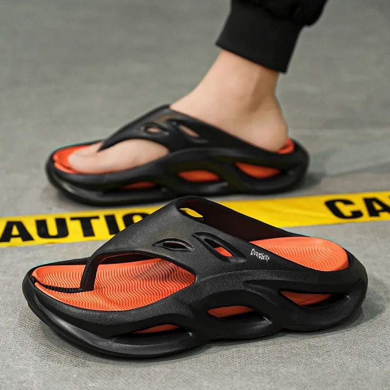 Budding Bear Quiet Odor Resistant Abrasion Resistant Slip Resistant Flip Flops Men's-13