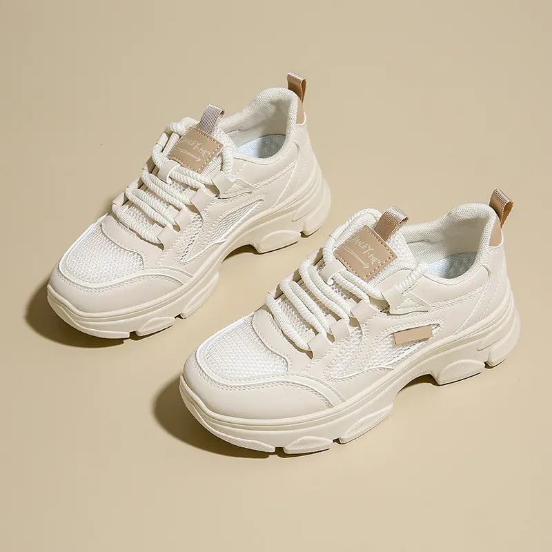 Budding Bear Anti Slip Wear Resistant Low Top Chunky Sneakers Women's-17