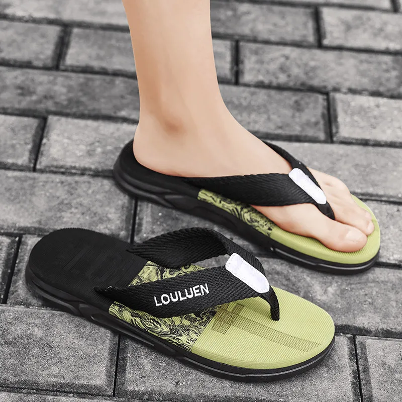 Budding Bear Quiet Odor Resistant Abrasion Resistant Slip Resistant Flip Flops Men's-14