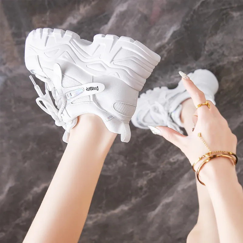 Budding Bear Abrasion Resistant Breathable Slip Resistant Low Top Chunky Sneakers Women's-11