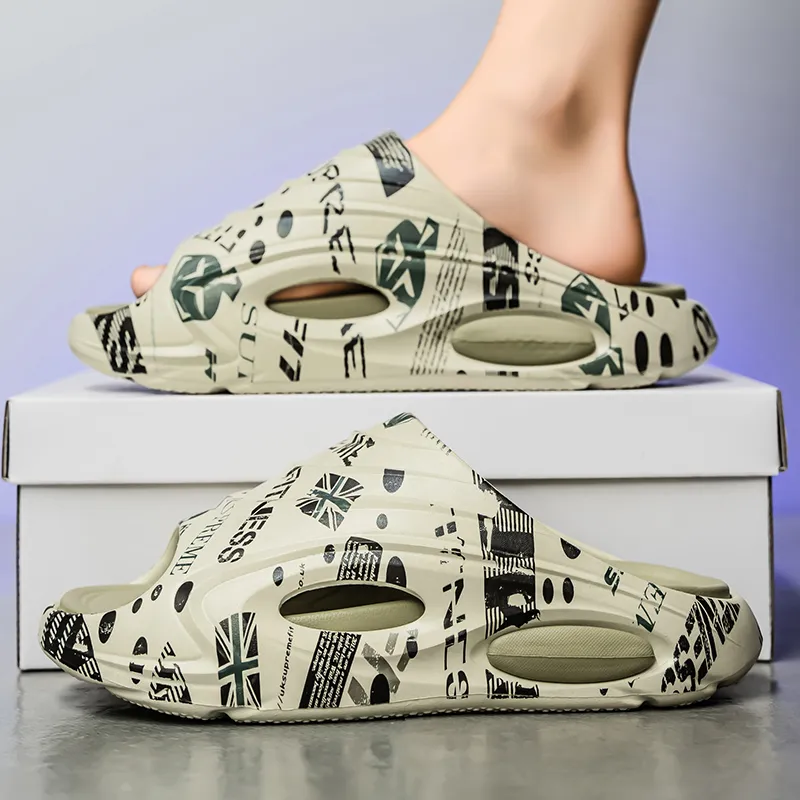 Budding Bear EVA Quiet Slip Resistant Odor Resistant Abrasion Resistant Slide Slippers Men's-14
