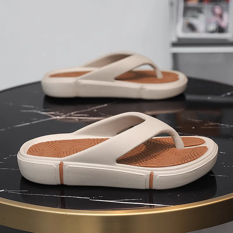 Budding Bear EVA Quiet Odor Resistant Abrasion Resistant Slip Resistant Flip Flops Men's-6