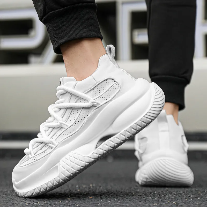 Budding Bear Anti-Slip And Wear-Resistant Lightweight Height Increasing Low-Top Chunky Sneakers Men's Box-11