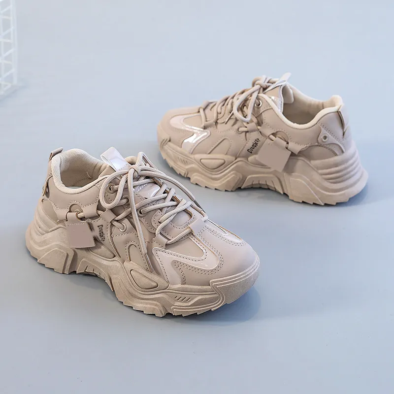 Budding Bear Anti-Slip And Wear-Resistant Lightweight Height Increasing Low-Top Chunky Sneakers Women's-18