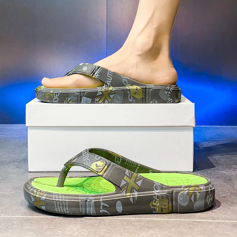 Budding Bear EVA Abrasion Resistant Slip Resistant Flip Flops Men's-10