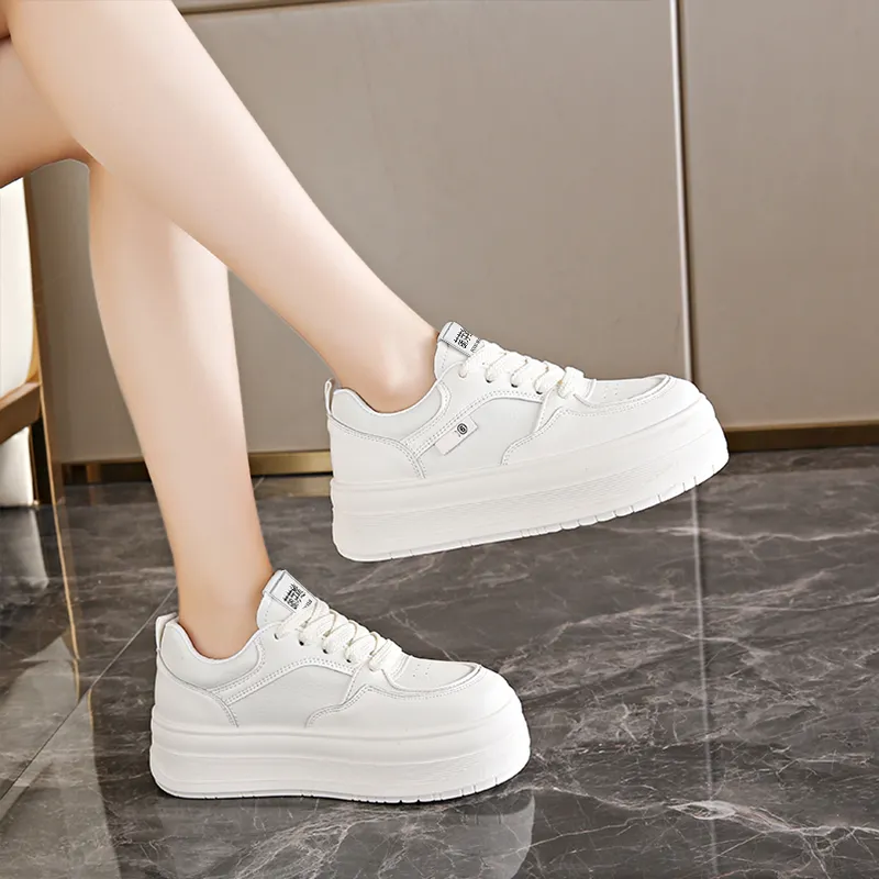 Budding Bear Slip Resistant, Abrasion Resistant, Lightweight, Height Increasing Low Top Skateboard Shoes Women's-10