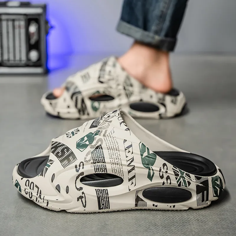 Budding Bear EVA Quiet Slip Resistant Odor Resistant Abrasion Resistant Slide Slippers Men's-4