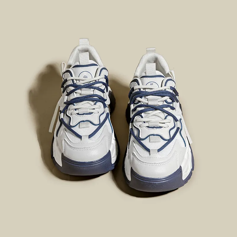 Budding Bear Anti-Slip Wear-Resistant Breathable Height Increasing Low-Top Chunky Sneakers Women's-2