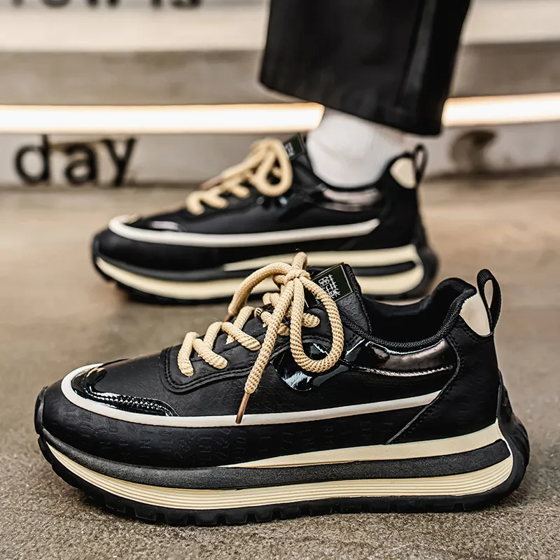 Budding Bear Slip Resistant, Abrasion Resistant, Lightweight, Height Increasing Low Top Casual Shoes Men's-14
