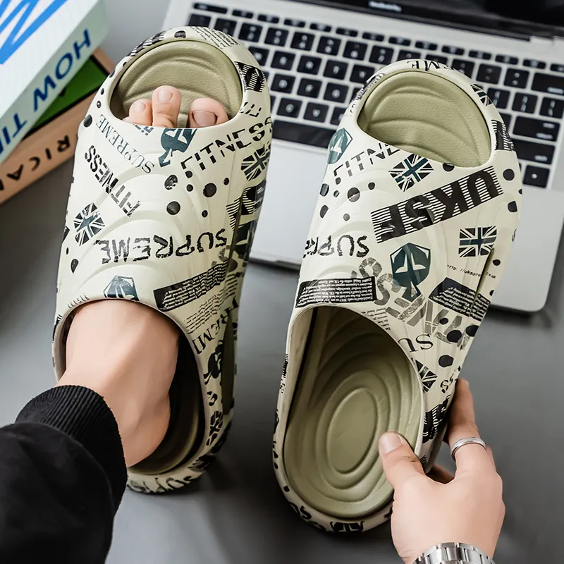 Budding Bear EVA Quiet Slip Resistant Odor Resistant Abrasion Resistant Slide Slippers Men's-13