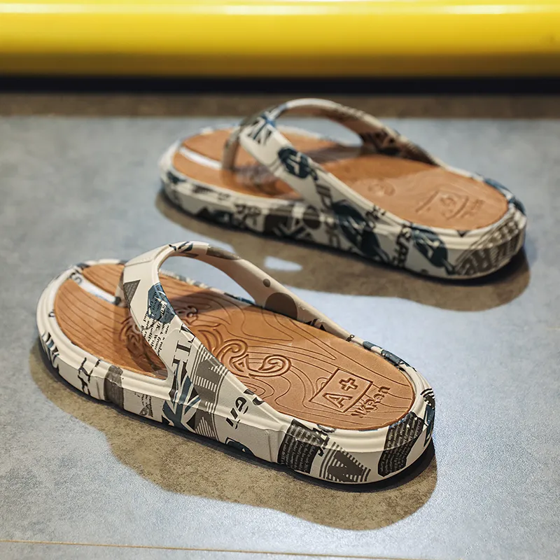Budding Bear EVA Abrasion Resistant Slip Resistant Flip Flops Men's-5