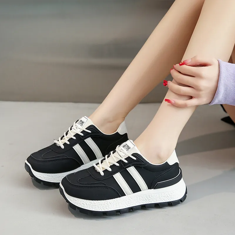 Budding Bear Anti-Slip Wear-Resistant Breathable Lightweight Height Increasing Low-Top Casual Shoes Unisex Box-9