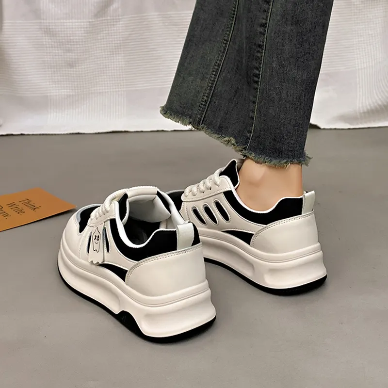 Budding Bear Anti-Slip And Wear-Resistant Lightweight Height Increasing Low-Top Skateboard Shoes Women's-20
