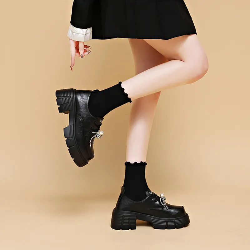 Budding Bear Casual Single Shoes 4.5cm Women's-5