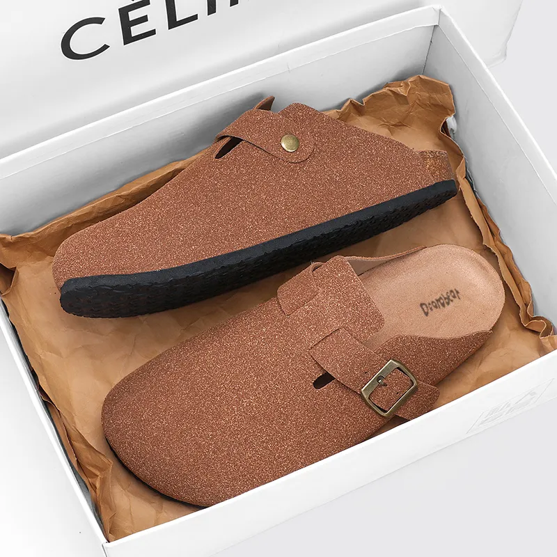 Budding Bear Quiet Odor Resistant Abrasion Resistant Slip Resistant Antibacterial Massage Closed Toe Slippers Unisex-4