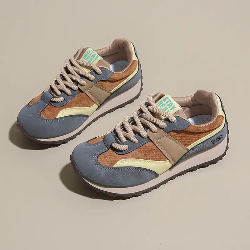 Budding Bear Anti-Slip And Wear-Resistant Lightweight Height Increasing Low-Top Casual Shoes Women's-9