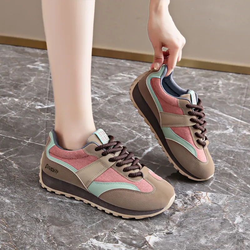 Budding Bear Anti-Slip And Wear-Resistant Lightweight Height Increasing Low-Top Casual Shoes Women's-3