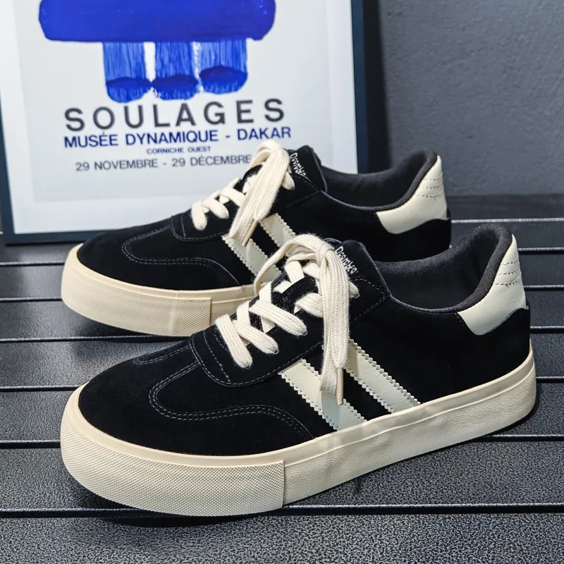 Budding Bear Slip Resistant, Abrasion Resistant, Lightweight, Height Increasing Low Top Skateboard Shoes Men's-11