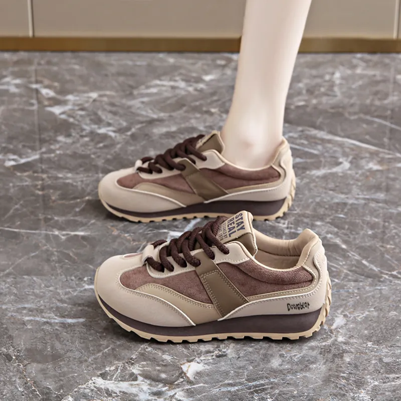Budding Bear Anti-Slip And Wear-Resistant Lightweight Height Increasing Low-Top Casual Shoes Women's-19