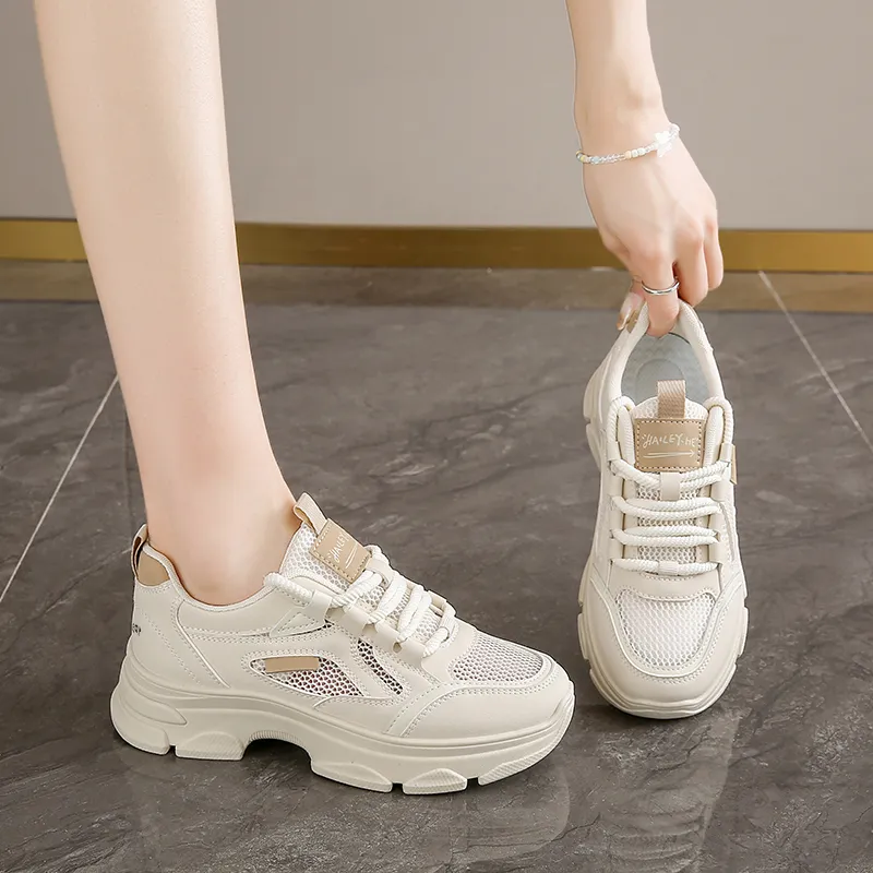 Budding Bear Anti Slip Wear Resistant Low Top Chunky Sneakers Women's-15