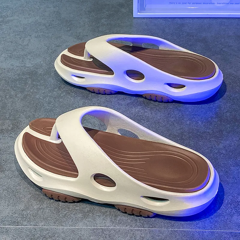 Budding Bear EVA Quiet Odor Resistant Abrasion Resistant Slip Resistant Flip Flops Men's-12