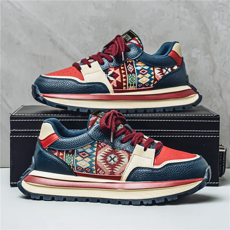 Budding Bear Slip Resistant, Abrasion Resistant, Breathable, Height Increasing Low Top Casual Shoes Men's Box-10