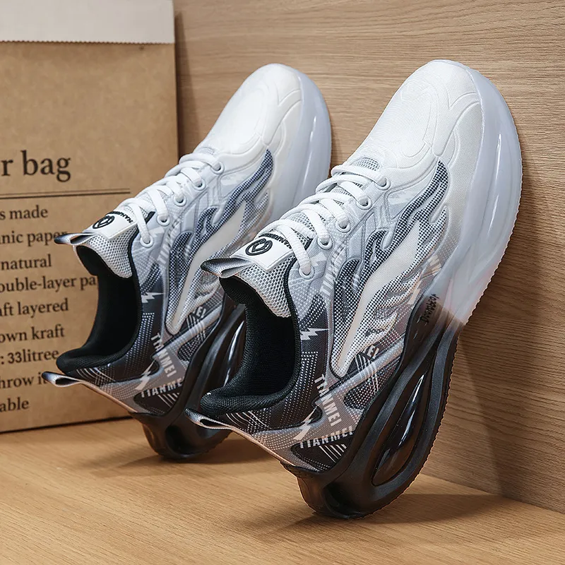 Budding Bear Anti-Slip Wear-Resistant Breathable Lightweight Height Increasing Low-Top Casual Shoes Men's Box-33