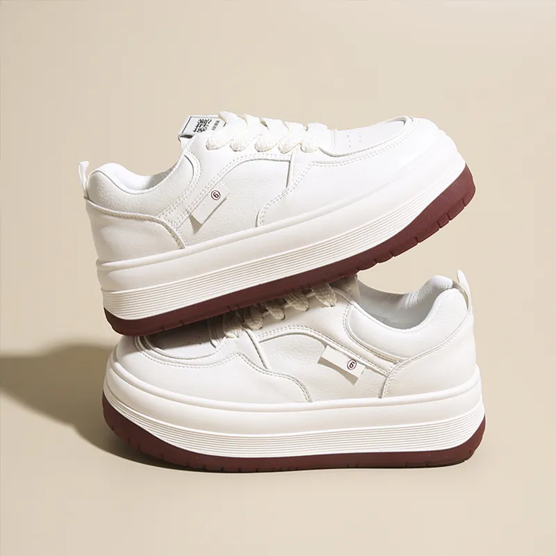 Budding Bear Slip Resistant, Abrasion Resistant, Lightweight, Height Increasing Low Top Skateboard Shoes Women's-3