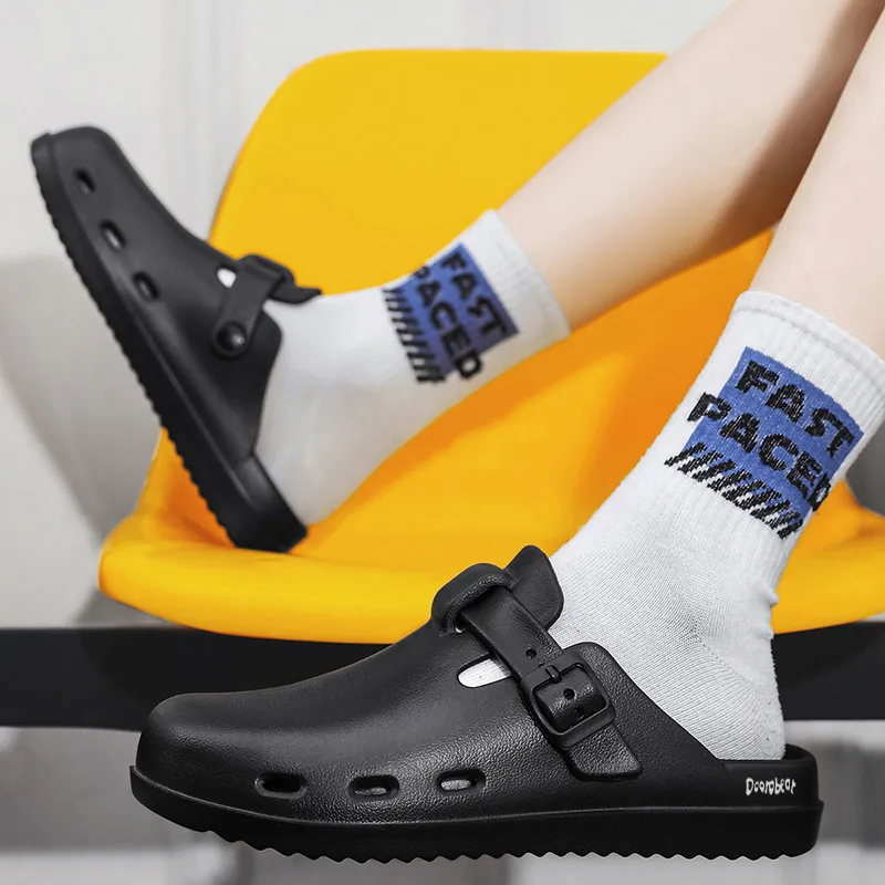 Budding Bear EVA Abrasion Resistant Slip Resistant Wrap toe Slippers Men's-2