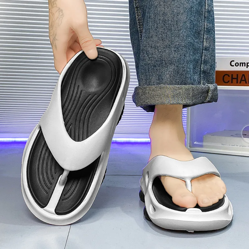 Budding Bear EVA Quiet Odor Resistant Abrasion Resistant Slip Resistant Flip Flops Men's-3
