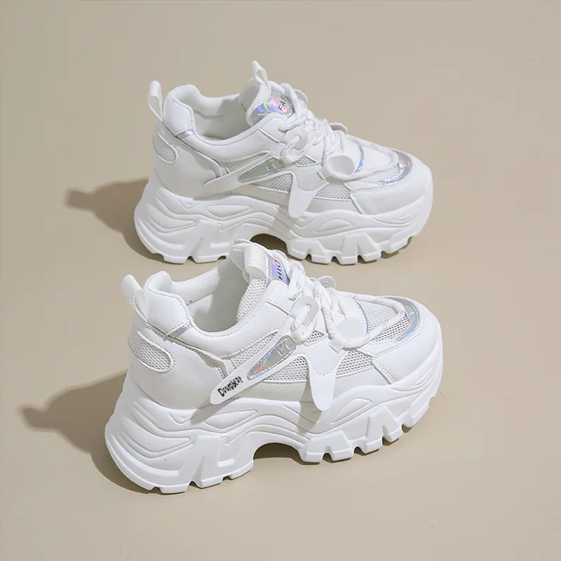 Budding Bear Abrasion Resistant Breathable Slip Resistant Low Top Chunky Sneakers Women's-23