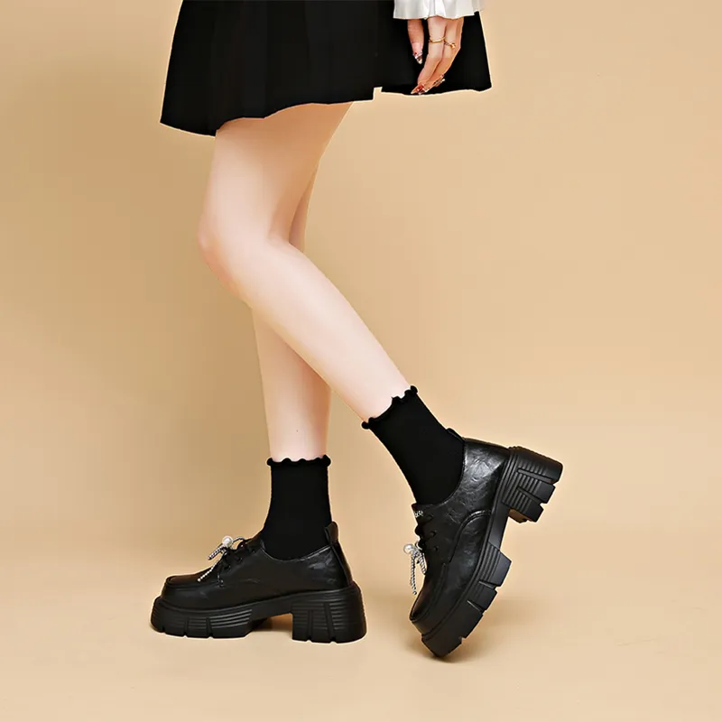 Budding Bear Casual Single Shoes 4.5cm Women's-6