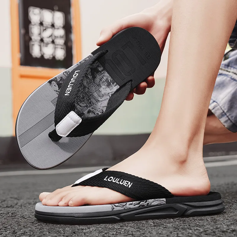 Budding Bear Quiet Odor Resistant Abrasion Resistant Slip Resistant Flip Flops Men's-4