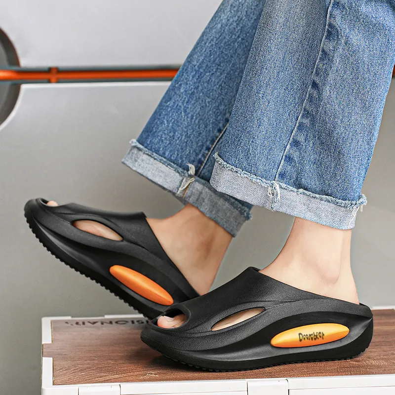 Budding Bear EVA Cut Out Quiet Slip Resistant Massage Cushioning Slide Slippers Unisex-9