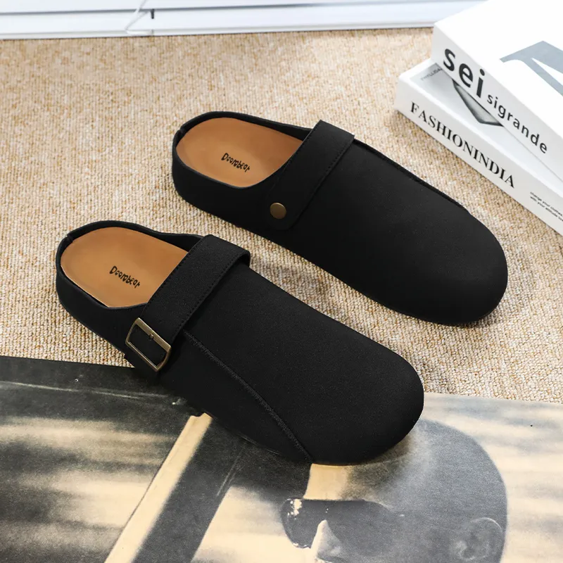Budding Bear Quiet Abrasion Resistant Wrap toe Slippers Men's-11