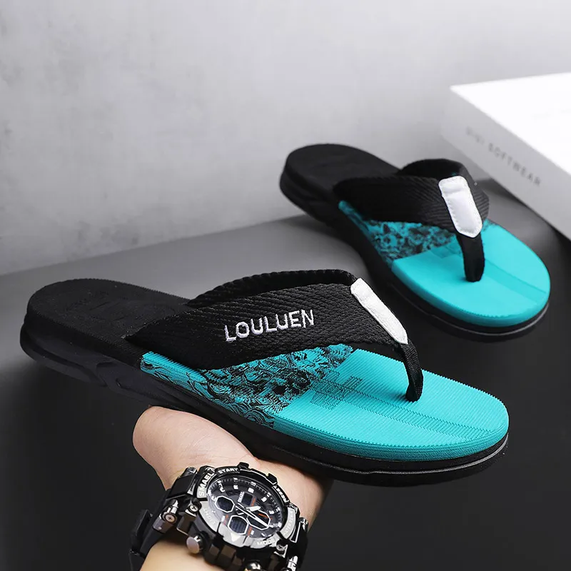 Budding Bear Quiet Odor Resistant Abrasion Resistant Slip Resistant Flip Flops Men's-7